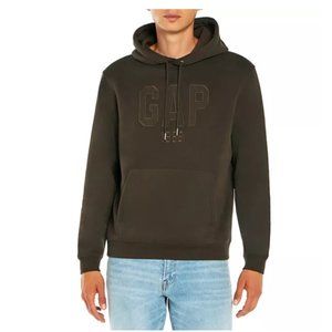 Gap Unisex Logo Fleece Hoodie Size Medium, BROWN, NWT
